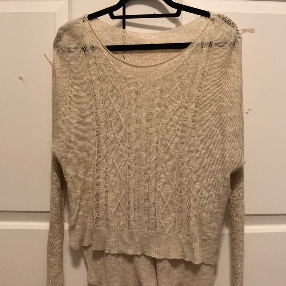 Cream sweater